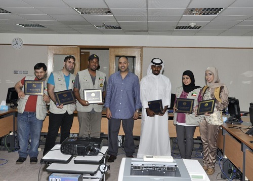 إجتياز متطوعين الأمل بالجنة الإعلامية دورة التصوير الصحفي في وكالة الأنباء الكويتية " كونا"