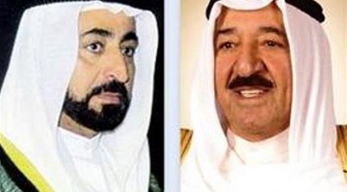سلطان القاسمي يمنح أمير الكويت جائزة شخصية العالم العربي للدعم الإنساني