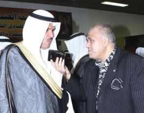 ﻿الشيخ سلمان الحمود يتحدث للزميل هشام المليجي﻿