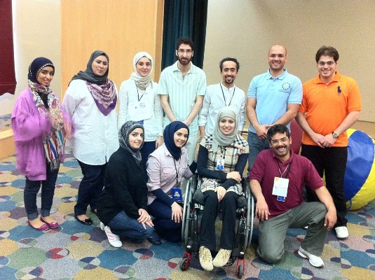جريدة الأمل التطوعية في مركز الخرافي لأنشطة ذوي الإعاقة
